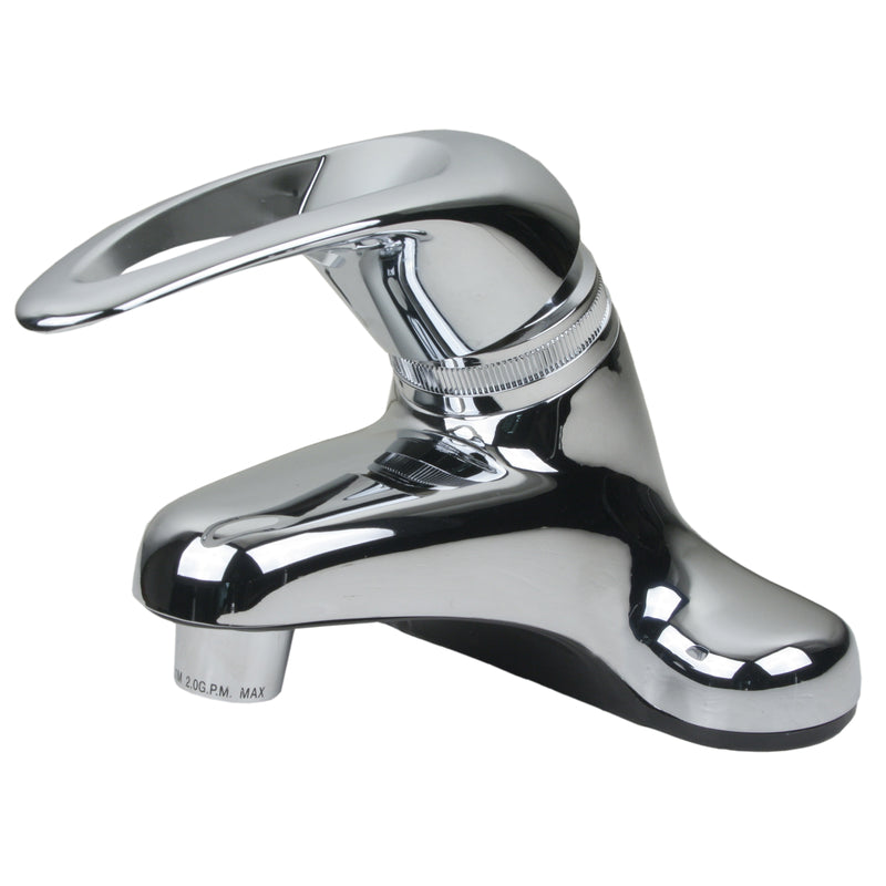 MARKIMEX INC, Ultra Faucets Non-Metallic Polished Chrome Single-Handle Bathroom Sink Faucet 4 in.