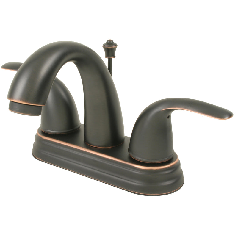 MARKIMEX INC, Ultra Faucets Oil Rubbed Bronze Centerset Bathroom Sink Faucet 4 in.