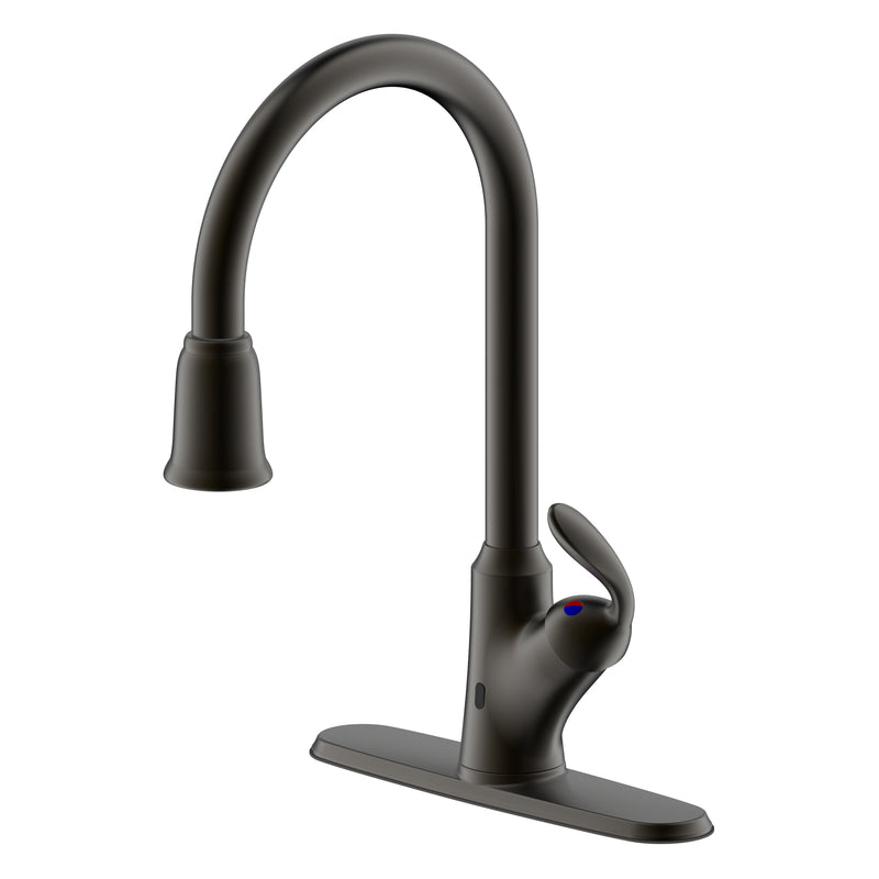 MARKIMEX INC, Ultra Faucets One Handle Oil Rubbed Bronze Motion Sensing Pull-Down Kitchen Faucet Smart