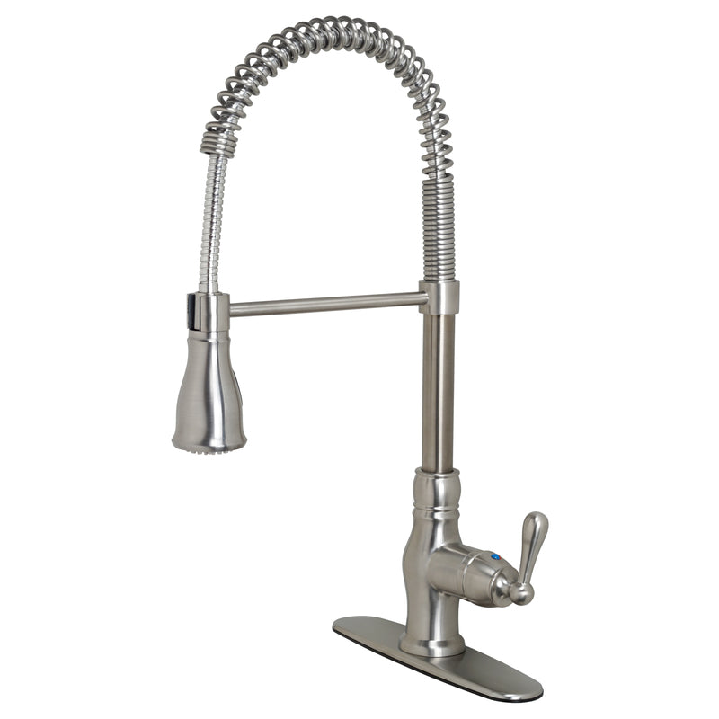 MARKIMEX INC, Ultra Faucets Prime One Handle Brushed Nickel Pull-Down Kitchen Faucet