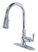 MARKIMEX INC, Ultra Faucets Prime One Handle Chrome Pull-Down Kitchen Faucet