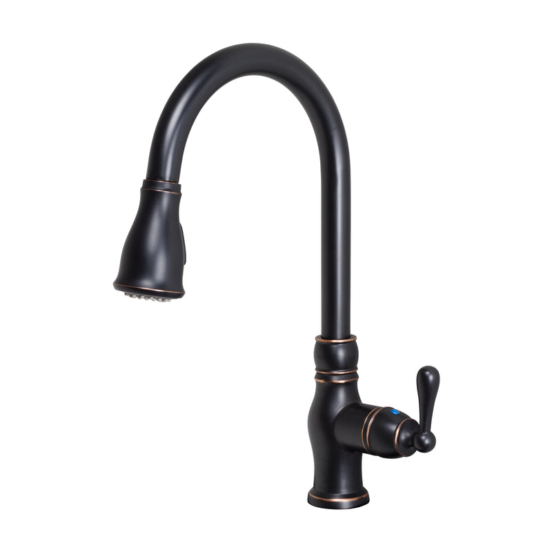 MARKIMEX INC, Ultra Faucets Prime One Handle Oil Rubbed Bronze Pull-Down Kitchen Faucet