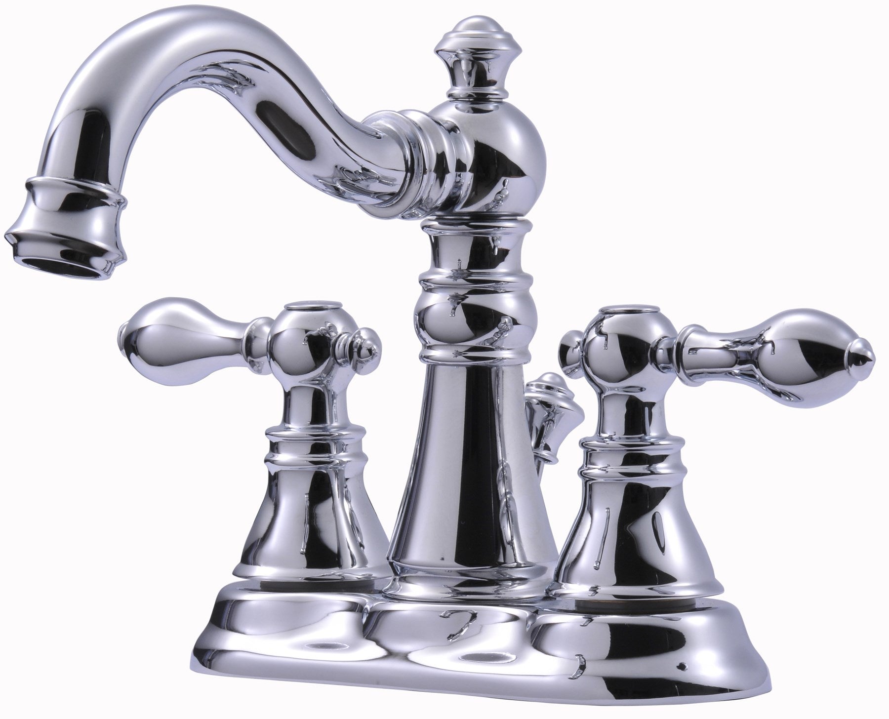 MARKIMEX INC, Ultra Faucets Signature Polished Chrome Centerset Bathroom Sink Faucet 4 in.