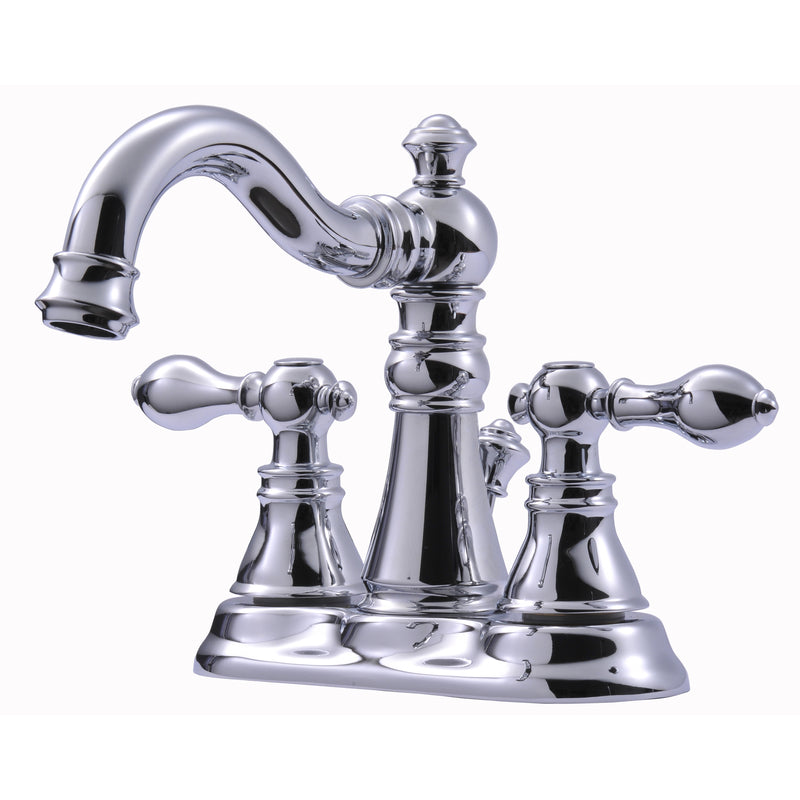 MARKIMEX INC, Ultra Faucets Signature Polished Chrome Centerset Bathroom Sink Faucet 4 in.