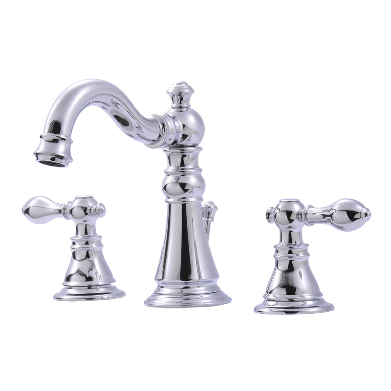 MARKIMEX INC, Ultra Faucets Signature Polished Chrome Widespread Bathroom Sink Faucet 6-10 in.