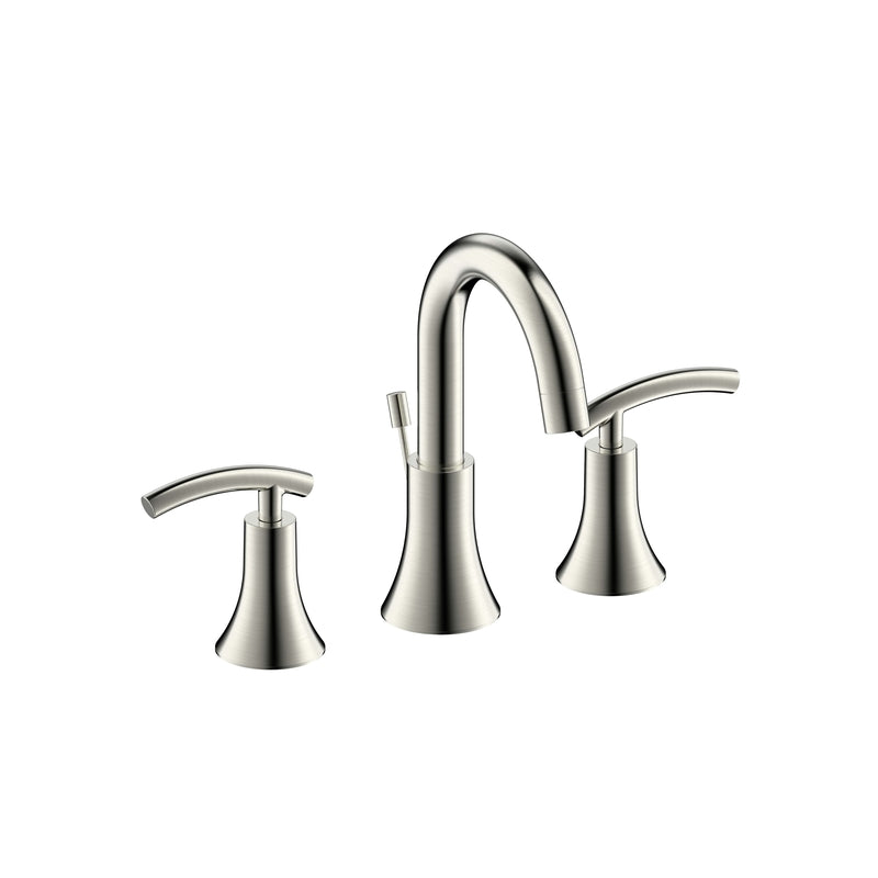 MARKIMEX INC, Ultra Faucets Sweep Brushed Nickel Widespread Bathroom Sink Faucet 6-10 in.