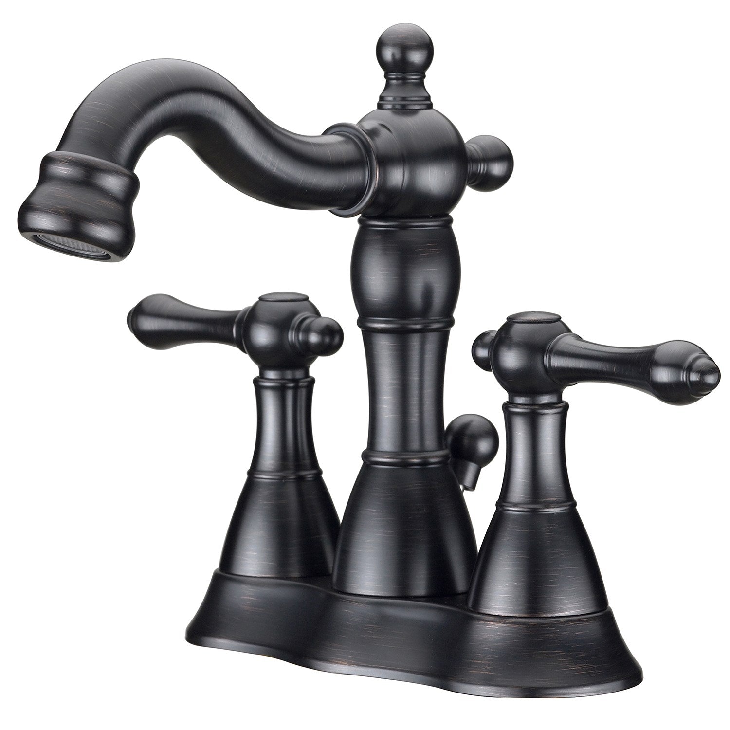 MARKIMEX INC, Ultra Faucets Traditional Oil Rubbed Bronze Centerset Bathroom Sink Faucet 4 in.