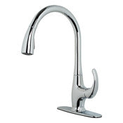 MARKIMEX INC, Ultra Faucets Transitional II One Handle Chrome Kitchen Faucet