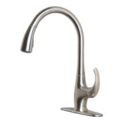 MARKIMEX INC, Ultra Faucets Transitional II One Handle Stainless Steel Pull-Down Kitchen Faucet