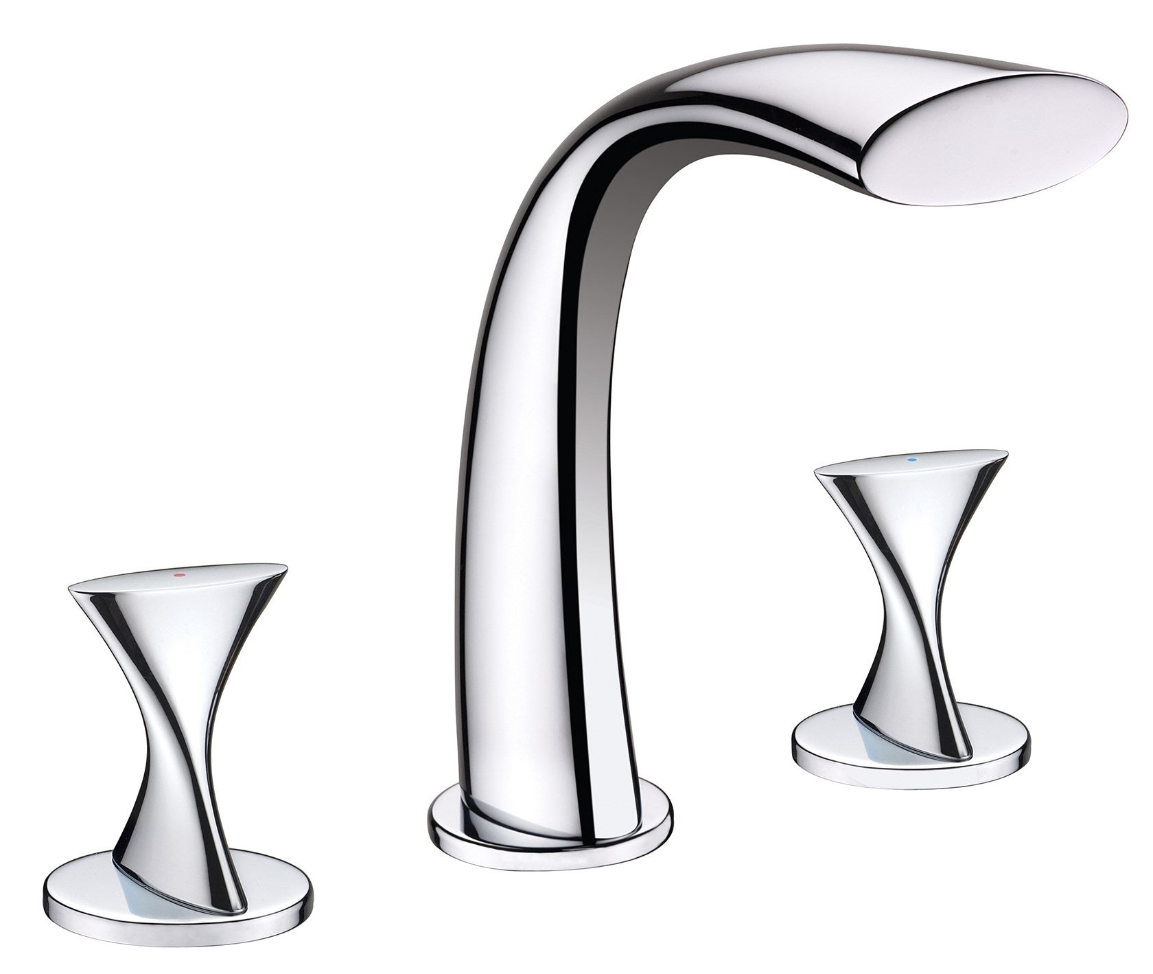 MARKIMEX INC, Ultra Faucets Twist 2-Handle Polished Chrome Deck Mount Tub Faucet