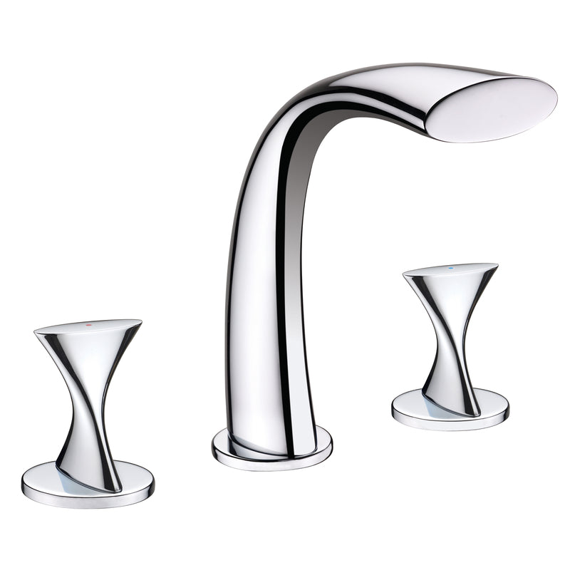 MARKIMEX INC, Ultra Faucets Twist 2-Handle Polished Chrome Deck Mount Tub Faucet