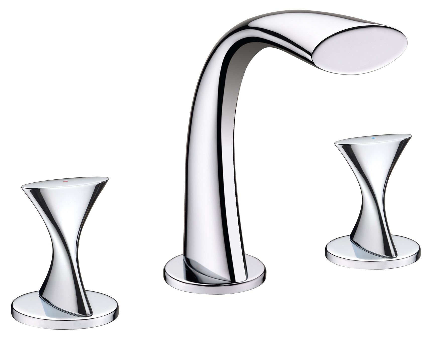 MARKIMEX INC, Ultra Faucets Twist Polished Chrome Widespread Bathroom Sink Faucet 6-10 in.