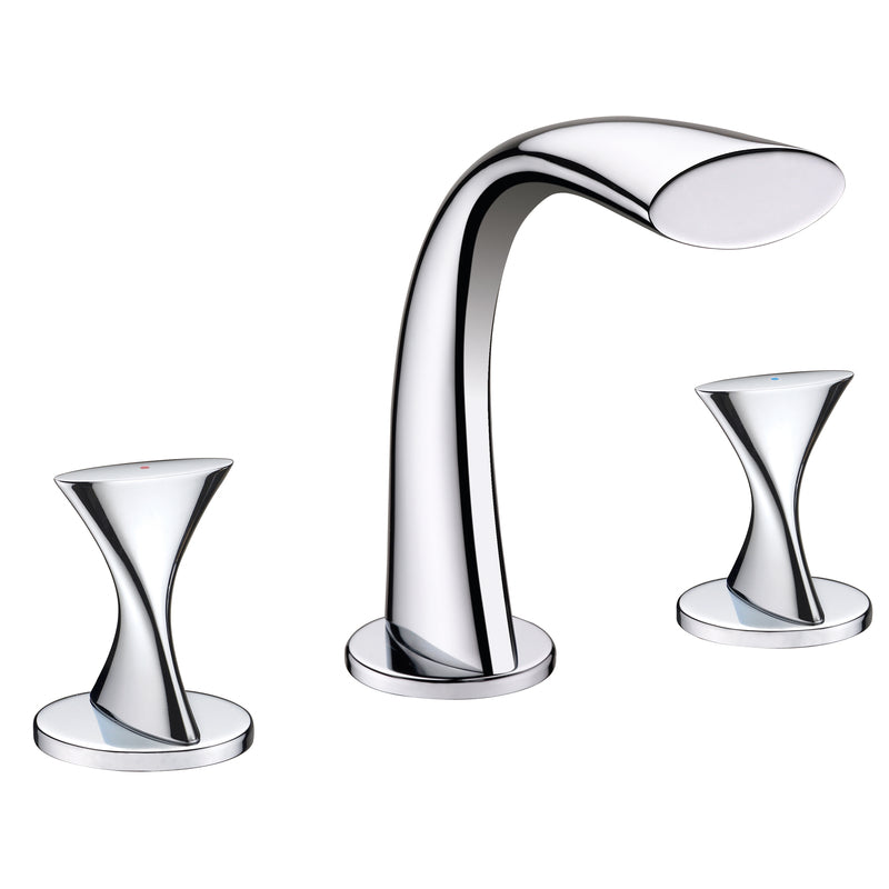 MARKIMEX INC, Ultra Faucets Twist Polished Chrome Widespread Bathroom Sink Faucet 6-10 in.