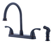 MARKIMEX INC, Ultra Faucets Two Handle Oil Rubbed Bronze Kitchen Faucet Side Sprayer Included