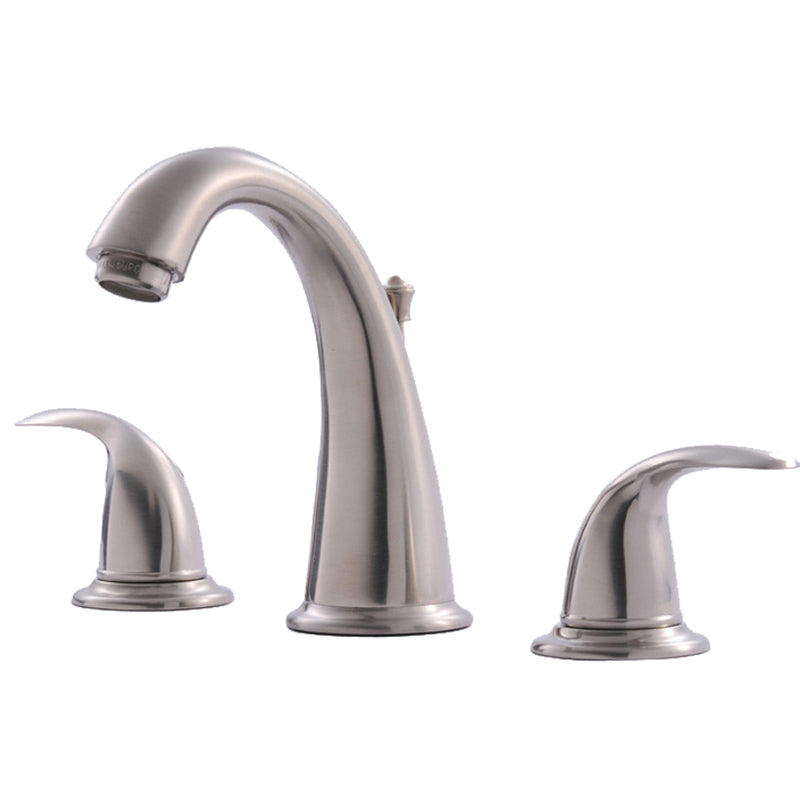 MARKIMEX INC, Ultra Faucets Vantage Brushed Nickel Widespread Bathroom Sink Faucet 6-10 in.