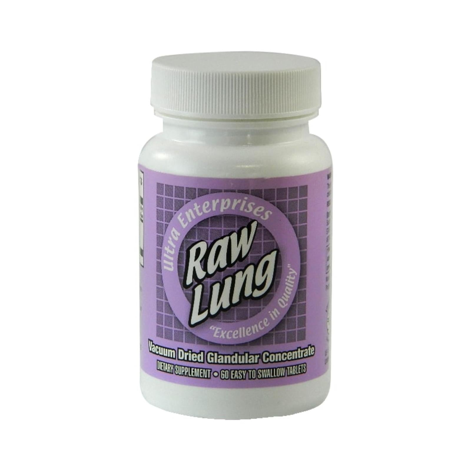 Ultra Glandulars, Ultra Glandulars Raw Lung - 200 mg - 60 Tablets