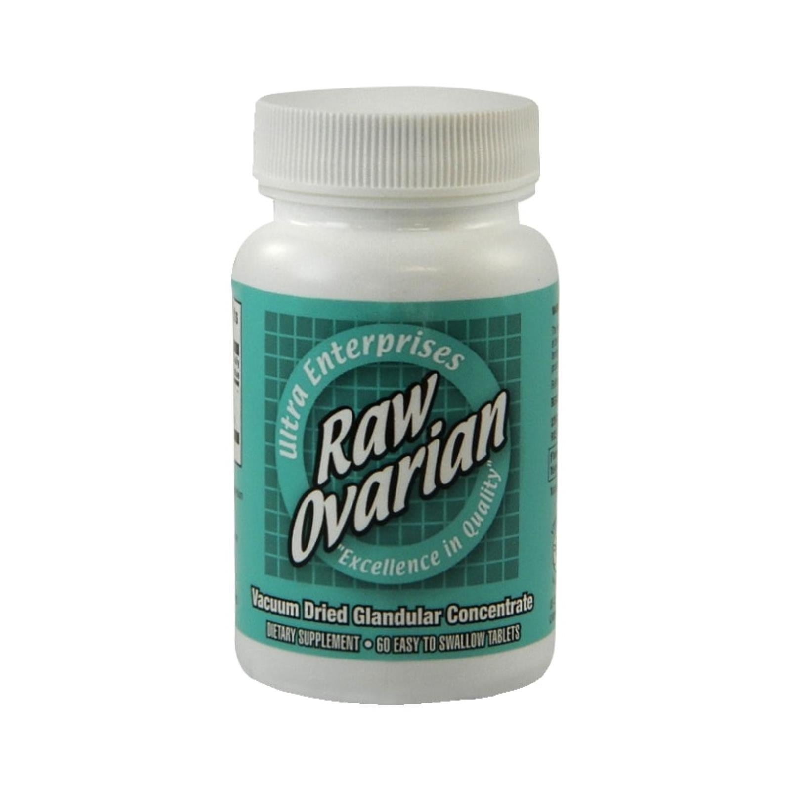 Ultra Glandulars, Ultra Glandulars Raw Ovarian - 200 mg - 60 Tablets