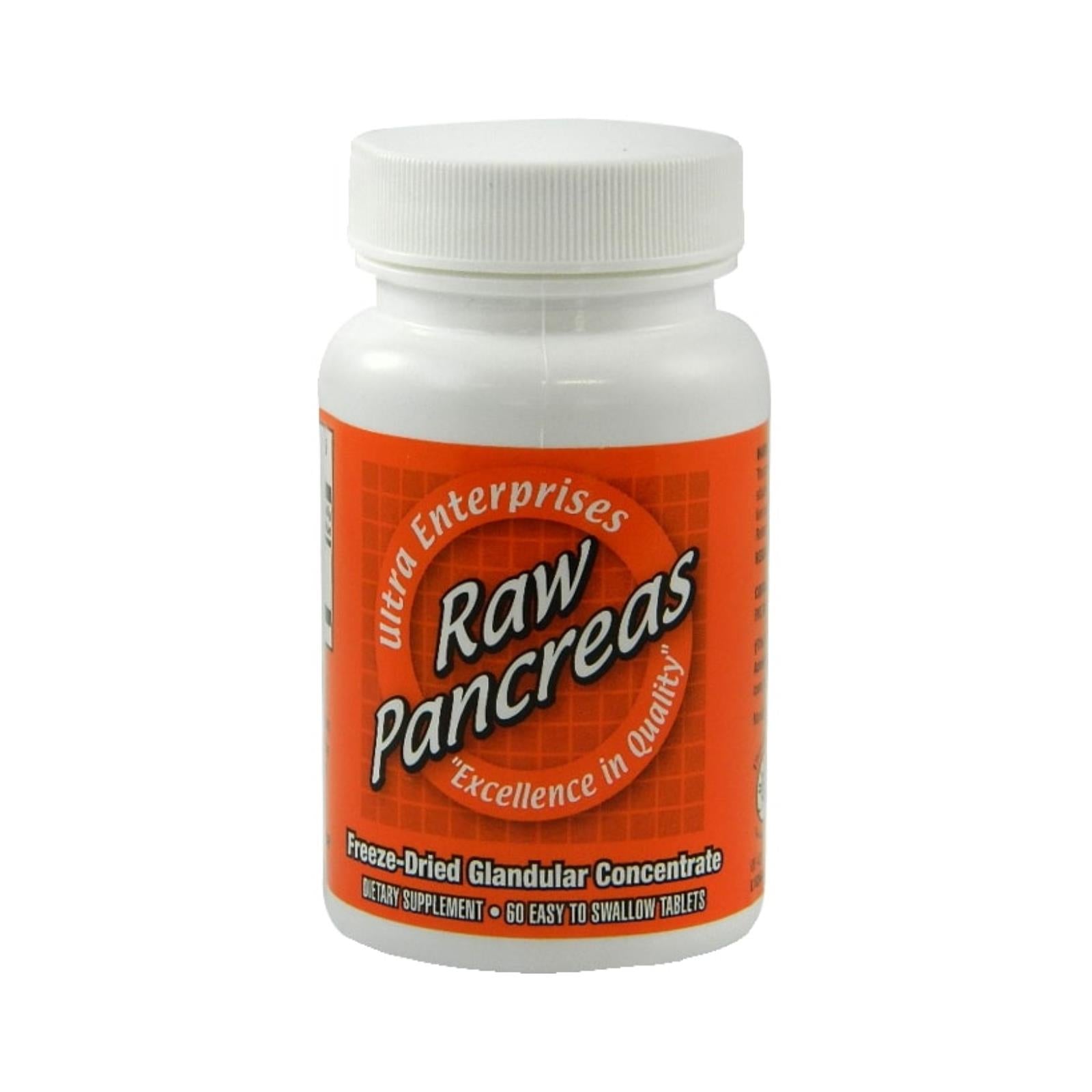 Ultra Glandulars, Ultra Glandulars Raw Pancreas - 200 mg - 60 Tablets