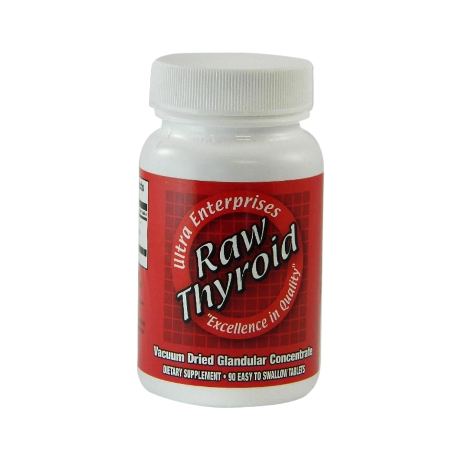 Ultra Glandulars, Ultra Glandulars Raw Thyroid - 90 Tablets