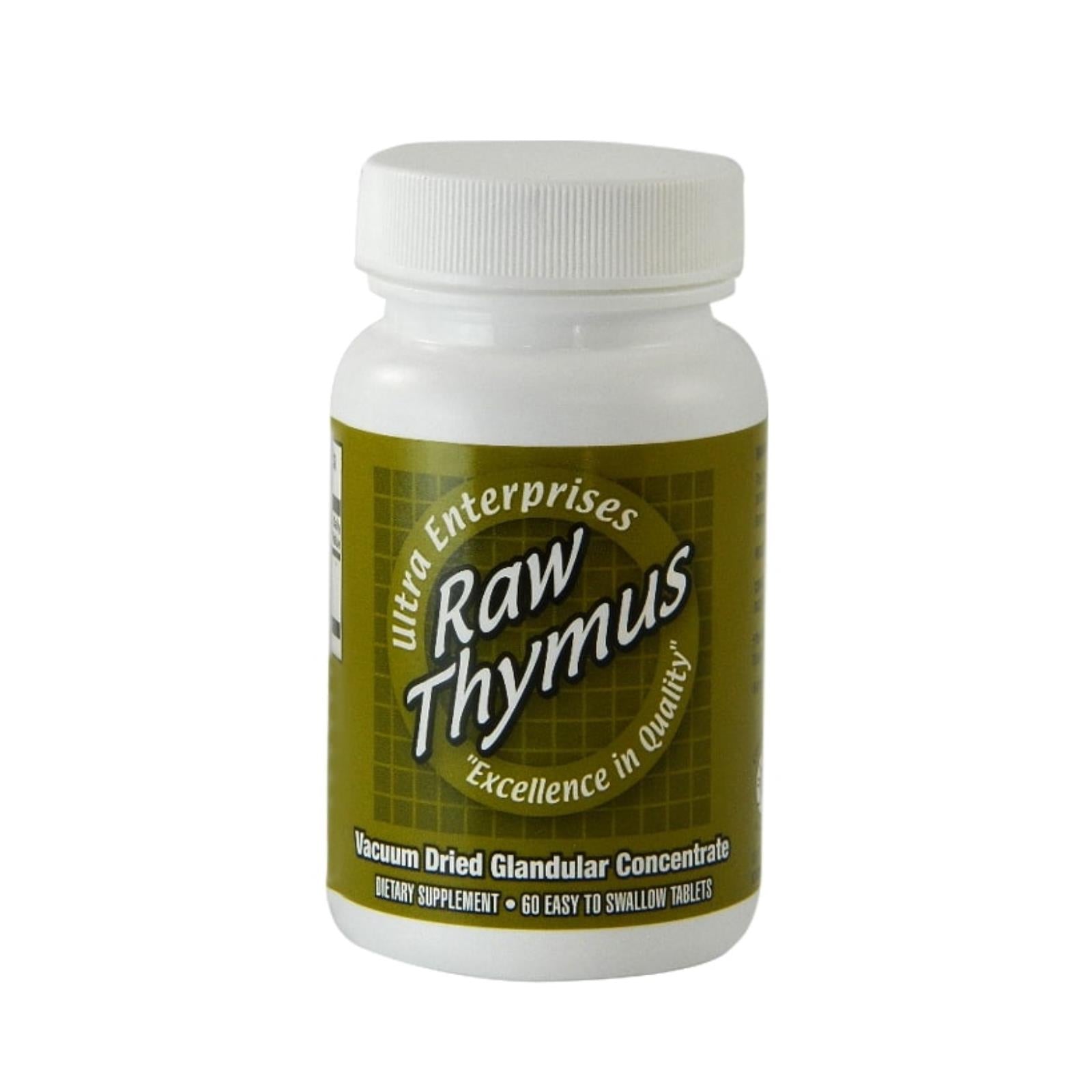 Ultra Glandulars, Ultra Glandulars Ultra Raw Thymus 200Mg - 60 Tablets