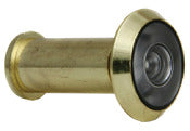 WORLD AND MAIN CRANBURY LLC, Ultra Hardware 0.56 in. D 180 deg Brass Zinc Door Viewer