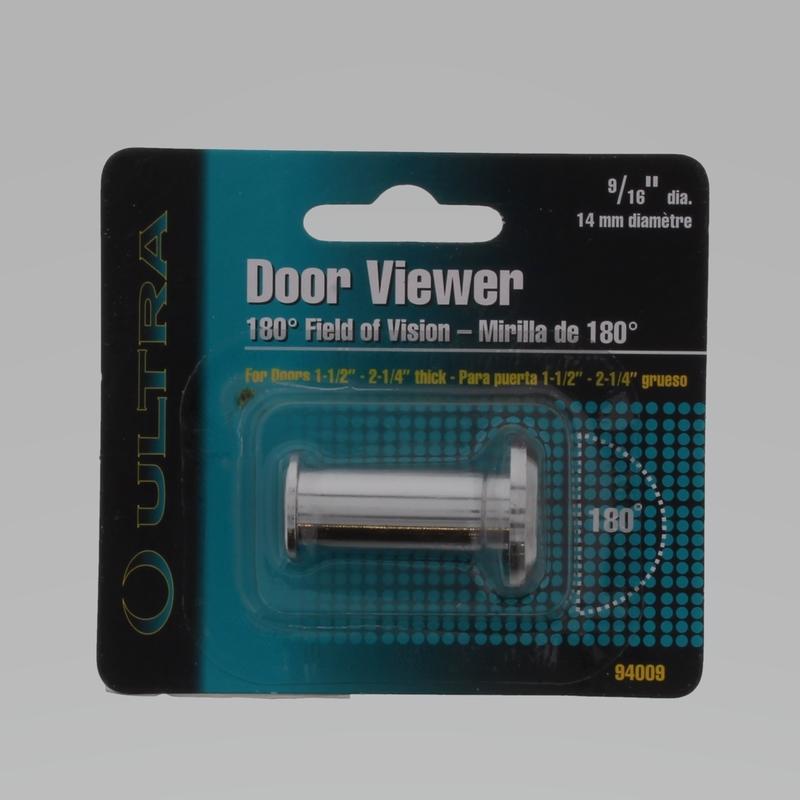 WORLD AND MAIN CRANBURY LLC, Ultra Hardware 0.56 in. D 180 deg Polished Chrome Zinc Door Viewer