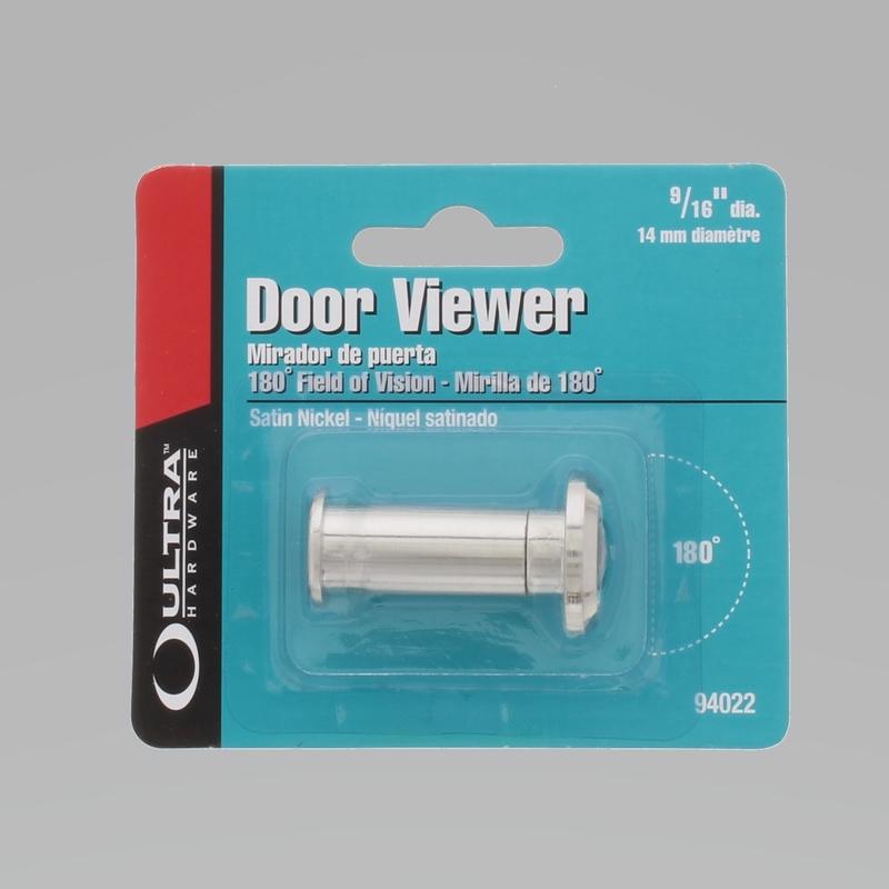 WORLD AND MAIN CRANBURY LLC, Ultra Hardware 0.56 in. D 180 deg Satin Nickel Zinc Door Viewer