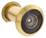 WORLD AND MAIN CRANBURY LLC, Ultra Hardware 0.63 in. D 200 deg Brass Zinc Door Viewer