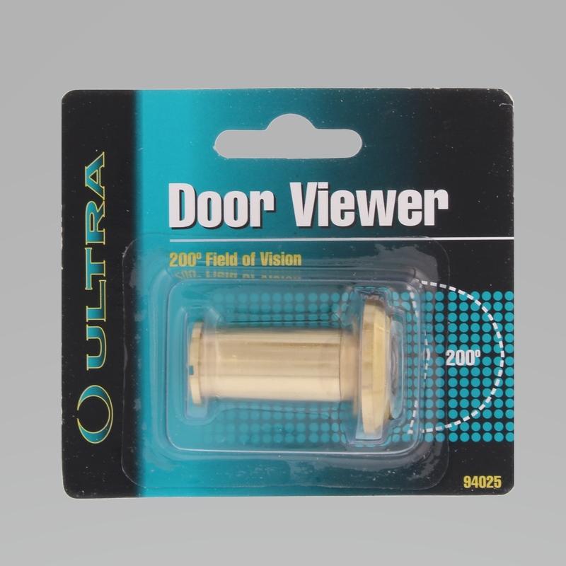 WORLD AND MAIN CRANBURY LLC, Ultra Hardware 0.63 in. D 200 deg Brass Zinc Door Viewer