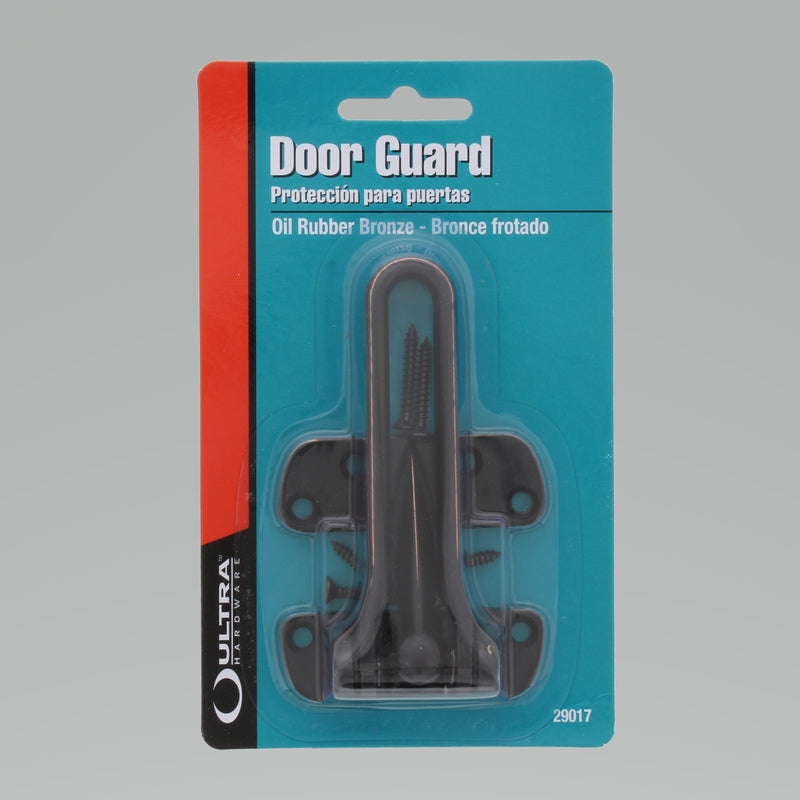 WORLD AND MAIN CRANBURY LLC, Ultra Hardware 2 in. H X 3 in. L Oil Rubbed Bronze Zinc Door Guard