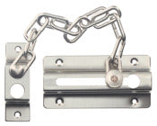 WORLD AND MAIN CRANBURY LLC, Ultra Hardware 2 in. H X 5 in. L Satin Nickel Steel Chain Door Guard