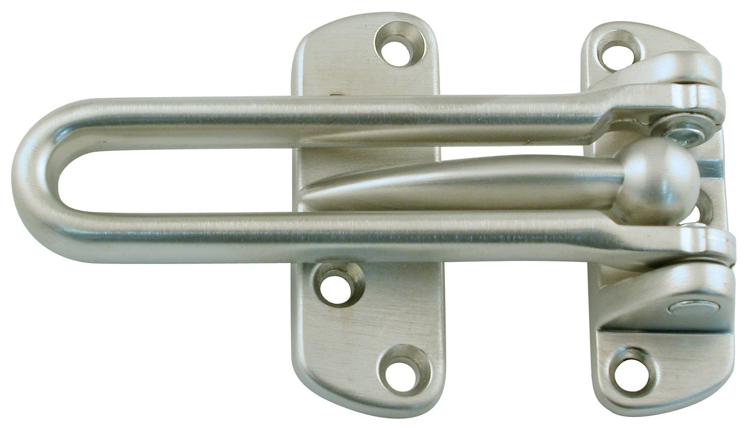 WORLD AND MAIN CRANBURY LLC, Ultra Hardware 3 in. H X 5 in. L Satin Nickel Zinc Swingbar Door Guard