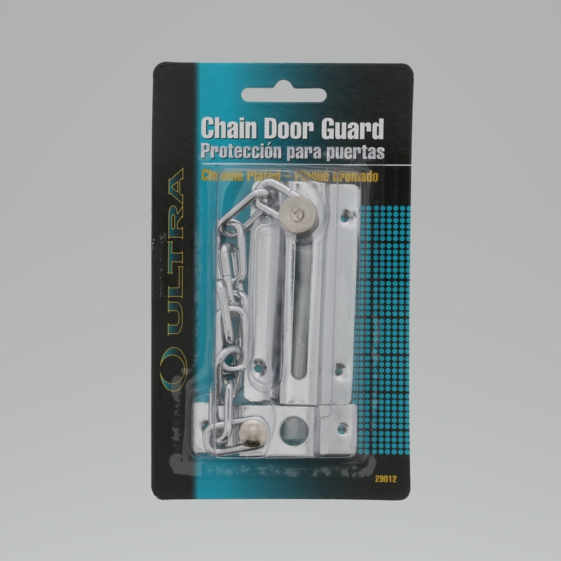 WORLD AND MAIN CRANBURY LLC, Ultra Hardware 4 in. H X 7.5 in. L Chrome Steel Chain Door Guard