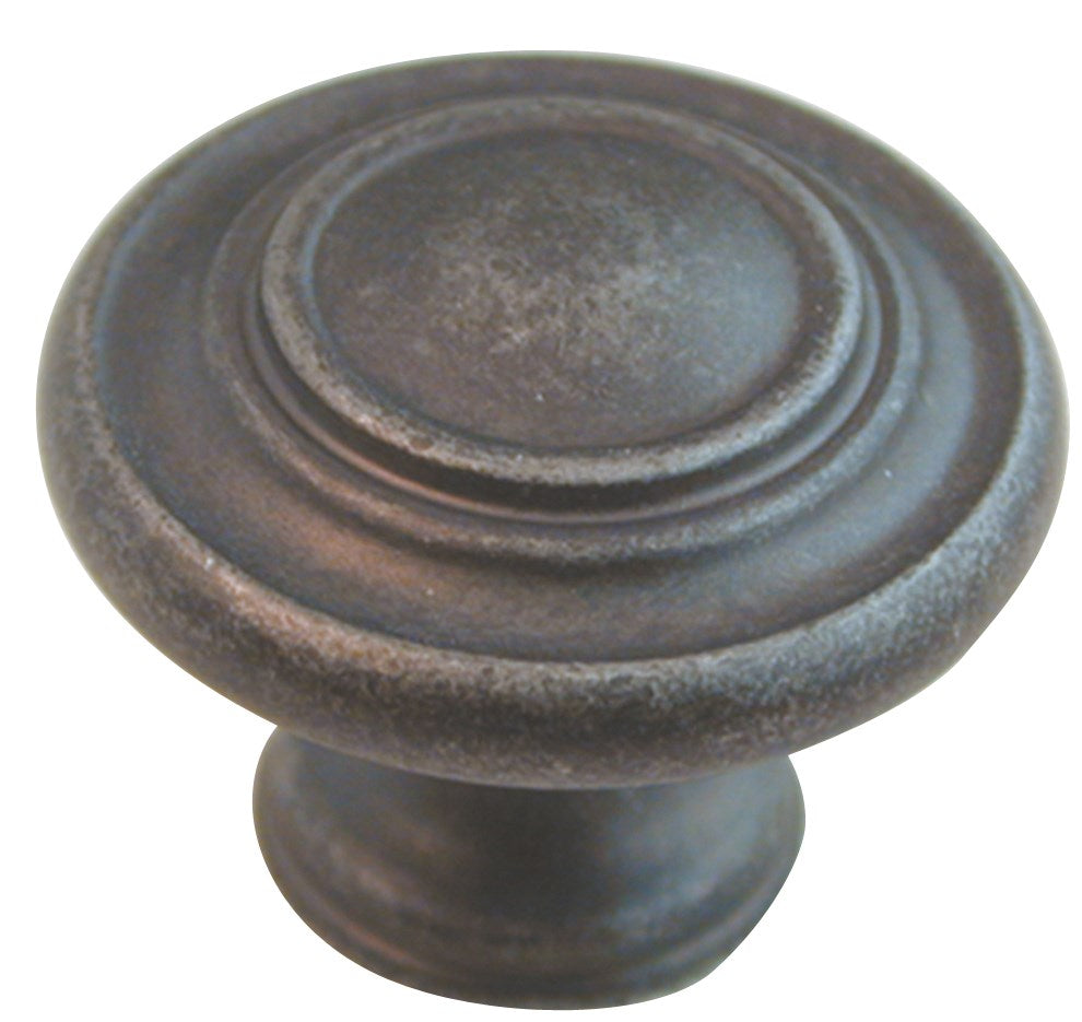 Ultra Hardware, Ultra Hardware 41709 1-5/16 Round Antique Steel Designer'S Edge Cabinet Knob