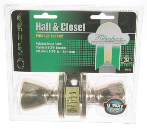 Ultra Hardware, Ultra Hardware 44043 Antique Brass The Rittenhouse Hall & Closet Lockset