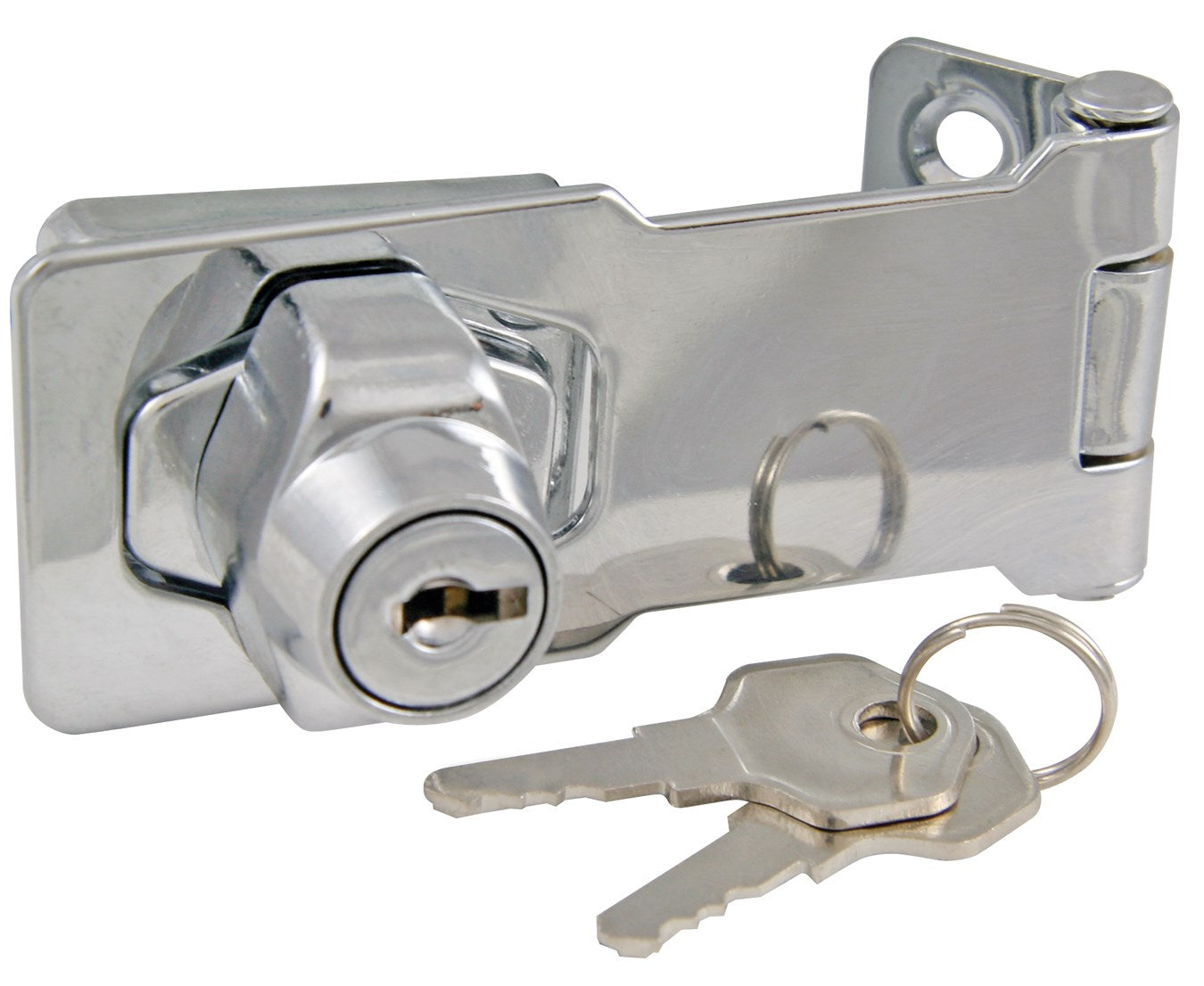 WORLD AND MAIN CRANBURY LLC, Ultra Hardware Chrome Metal Keyed Bolt Lock