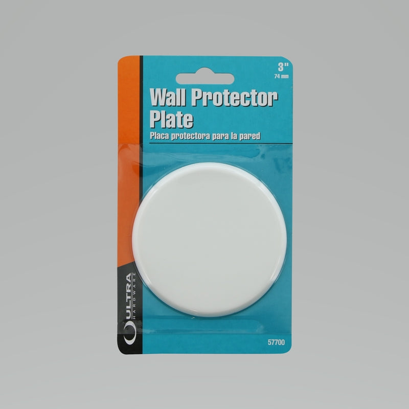 WORLD AND MAIN CRANBURY LLC, Ultra Hardware Plastic White Wall Protector Mounts to wall 3-1/4 in.