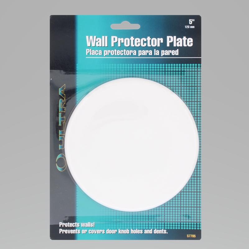 WORLD AND MAIN CRANBURY LLC, Ultra Hardware Plastic White Wall Protector Mounts to wall 5 in.