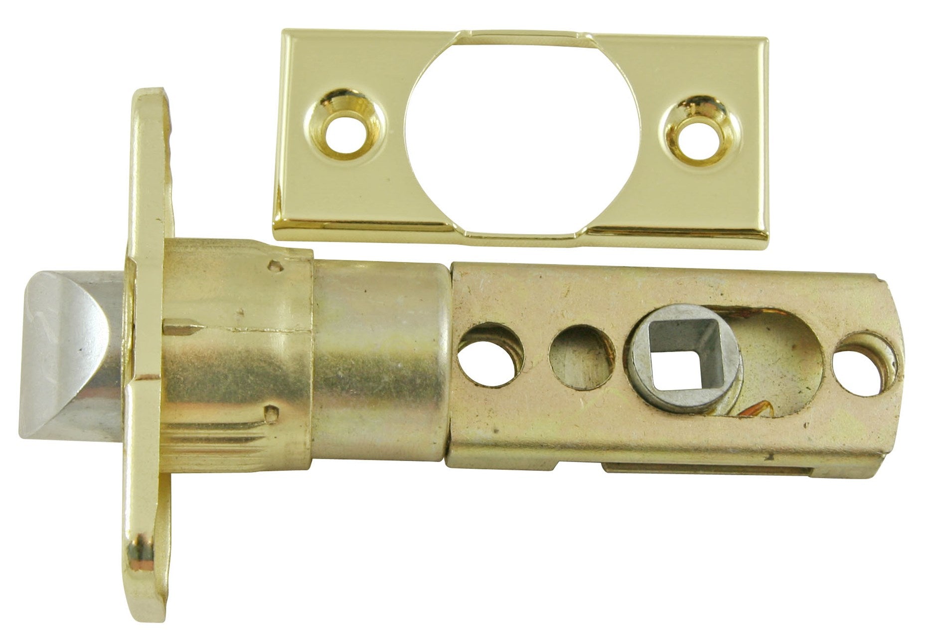 WORLD AND MAIN CRANBURY LLC, Ultra Hardware Polished Brass Silver Metal Dead Latch 1 pk