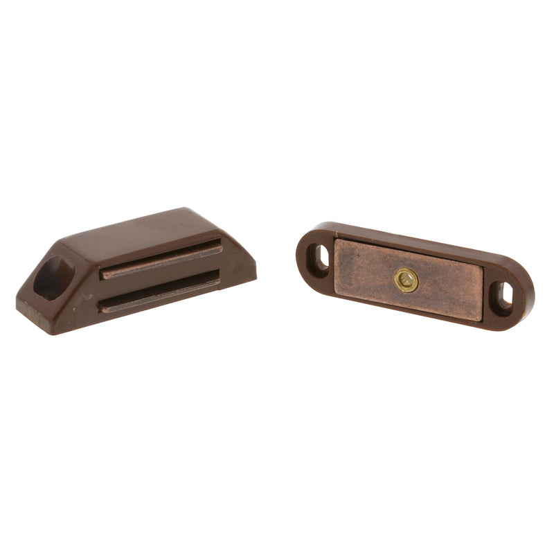 WORLD AND MAIN CRANBURY LLC, Ultra Hardware Semi-Gloss Brown Plastic Magnetic Latch