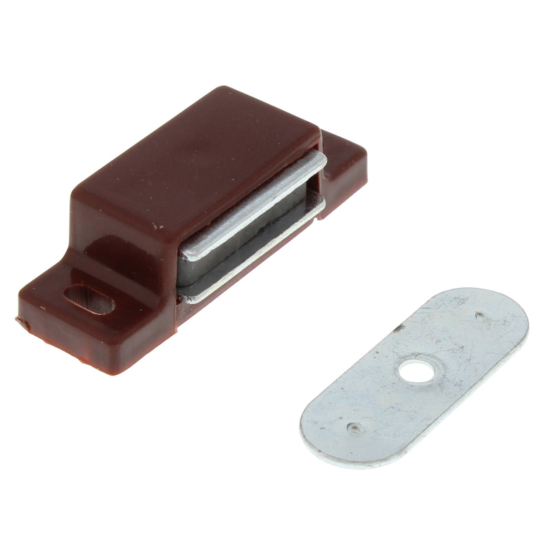 WORLD AND MAIN CRANBURY LLC, Ultra Hardware Semi-Gloss Brown Plastic Magnetic Latch