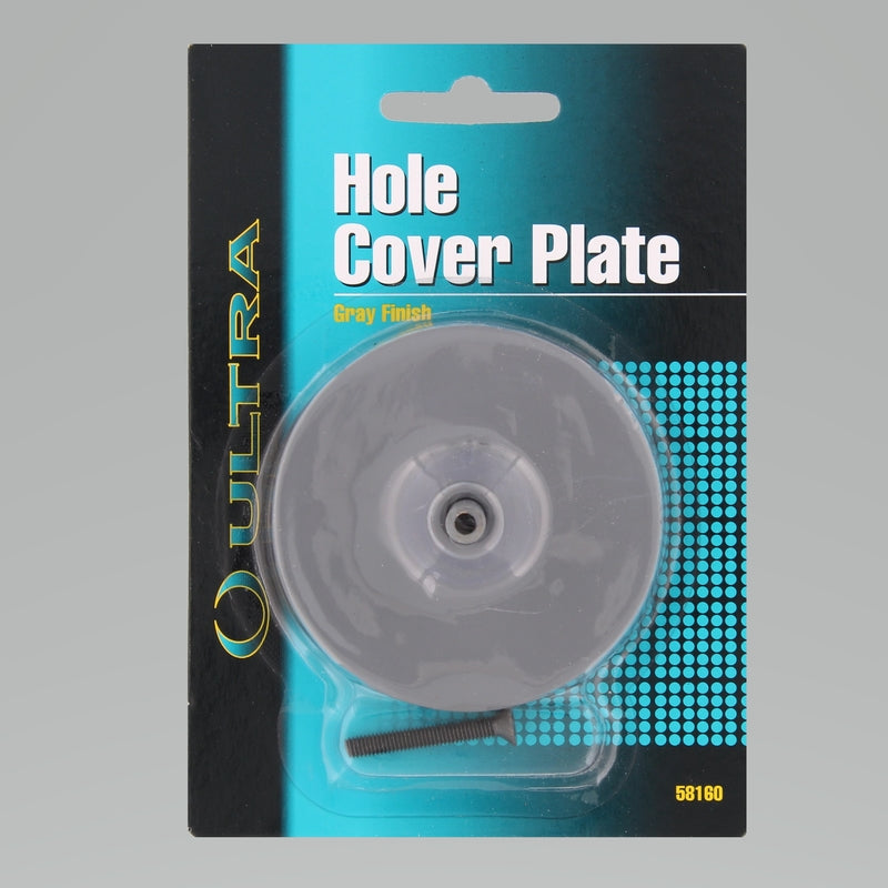 WORLD AND MAIN CRANBURY LLC, Ultra Security Gray Steel Hole Cover Plate 1 pk