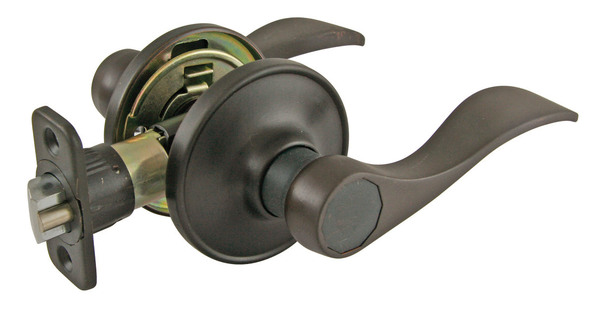 WORLD AND MAIN CRANBURY LLC, Ultra Security Oil Rubbed Bronze Passage Lever Right or Left Handed