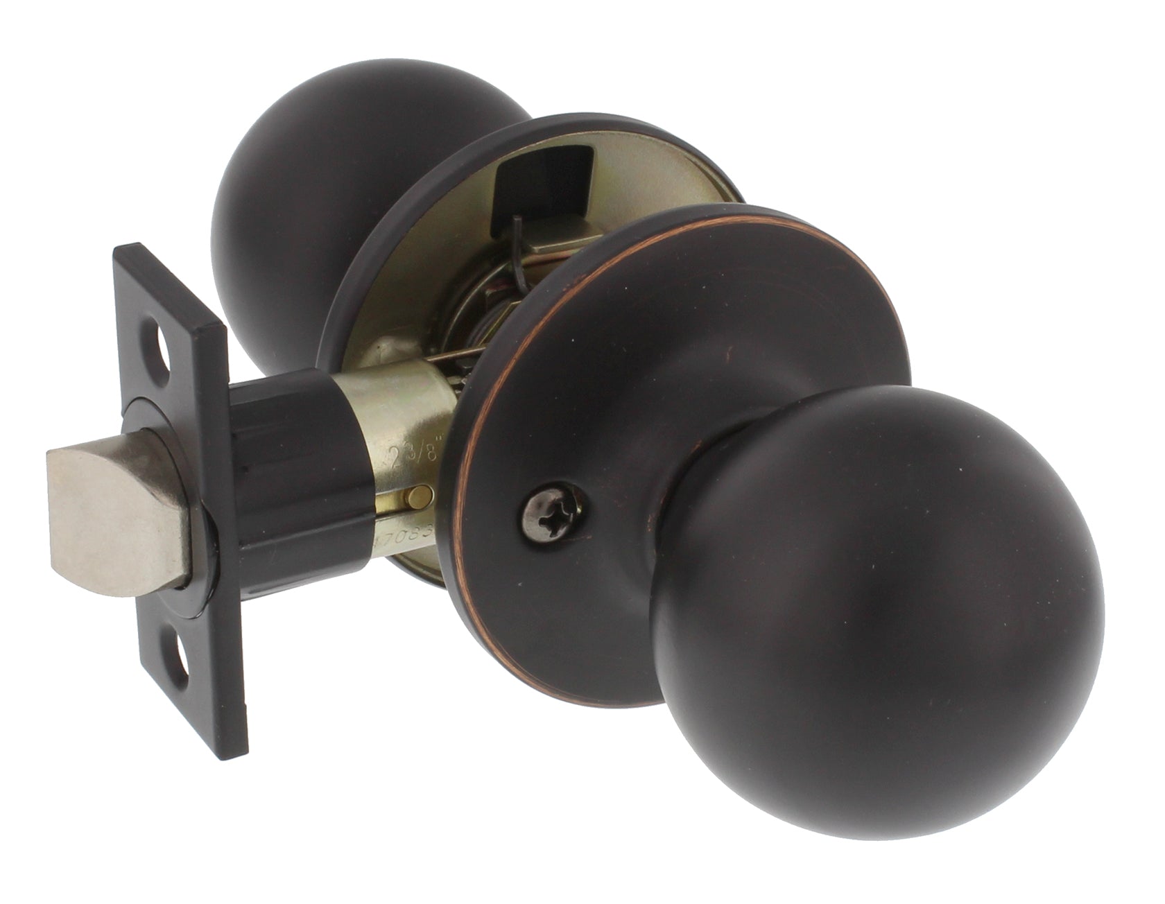 WORLD AND MAIN CRANBURY LLC, Ultra Security Plus Oil Rubbed Bronze Passage Knob Right or Left Handed