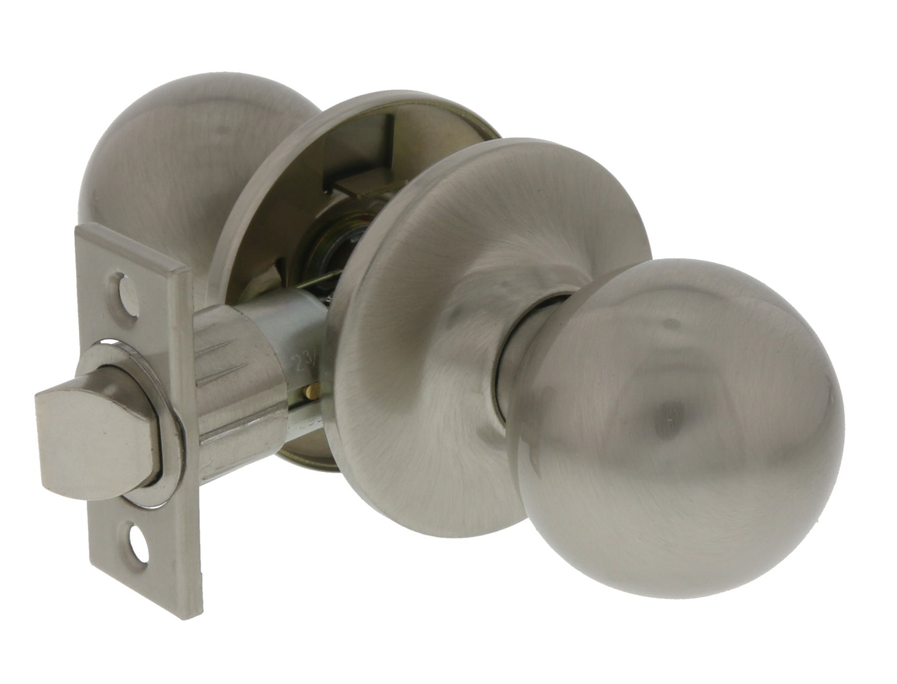 WORLD AND MAIN CRANBURY LLC, Ultra Security Plus Satin Nickel Passage Knob Right or Left Handed