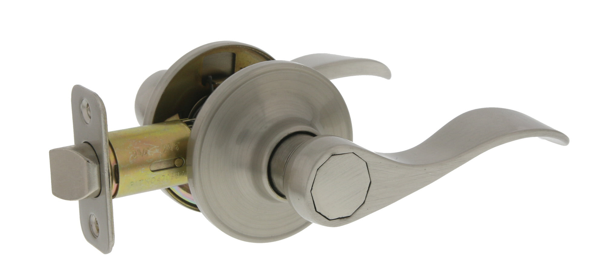 WORLD AND MAIN CRANBURY LLC, Ultra Security Plus Satin Nickel Passage Lever 1-3/4 in.