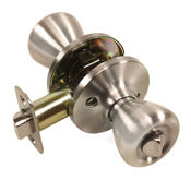 WORLD AND MAIN CRANBURY LLC, Ultra Security Satin Nickel Bed and Bath Knob Right or Left Handed