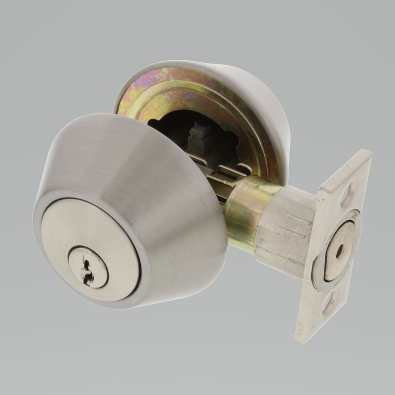 WORLD AND MAIN CRANBURY LLC, Ultra Security Satin Nickel Metal Double Cylinder Deadbolt