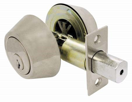 WORLD AND MAIN CRANBURY LLC, Ultra Security Stainless Steel Metal Single Cylinder Deadbolt