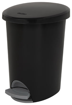 Sterilite, Ultra Step-On Wastebasket, Black, 2.6-Gal. (Pack of 2)